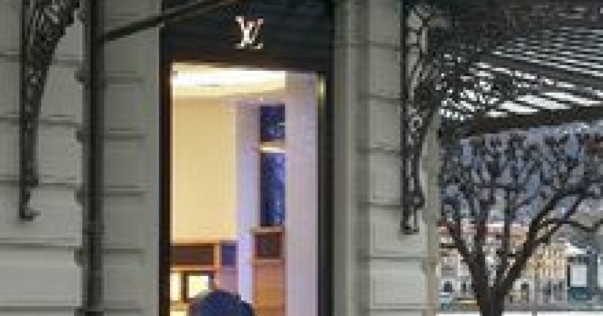 Lugano, Switzerland - June 1, 2019: Louis Vuitton Store In Lugano