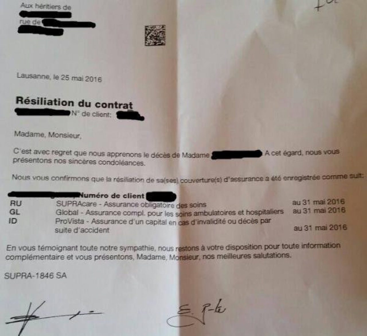 Partorisce E L Assicurazione Le Invia Una Lettera Di Condoglianze Ticinonline