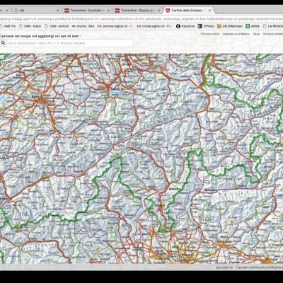 La Prima Carta Della Svizzera Automatizzata Al 100 Ticinonline Carta Topografica Ticino