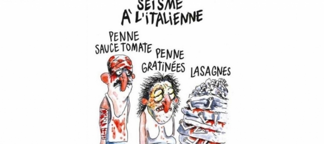 Nuova Vignetta Shock Da Parte Di Charlie Hebdo Satira Sul Terremoto Ticinonline