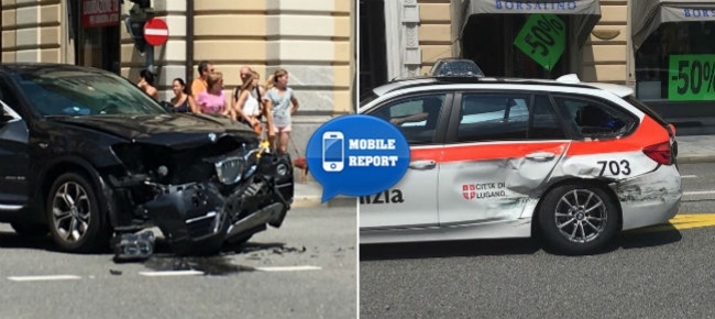 Ticinonline la polizia passa con il rosso e cè lo scontro La polizia
