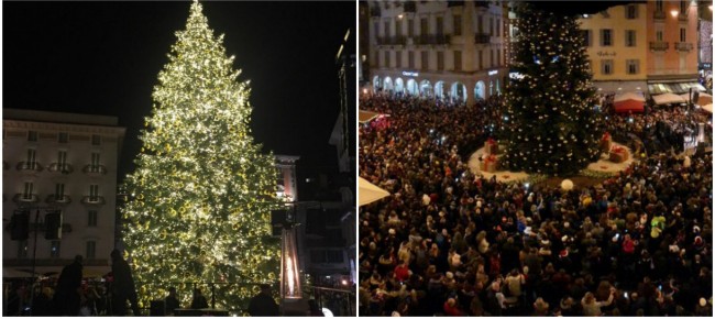 Decorazioni Natalizie Lugano.Si Accende L Albero Ed E Subito Natale Ticinonline