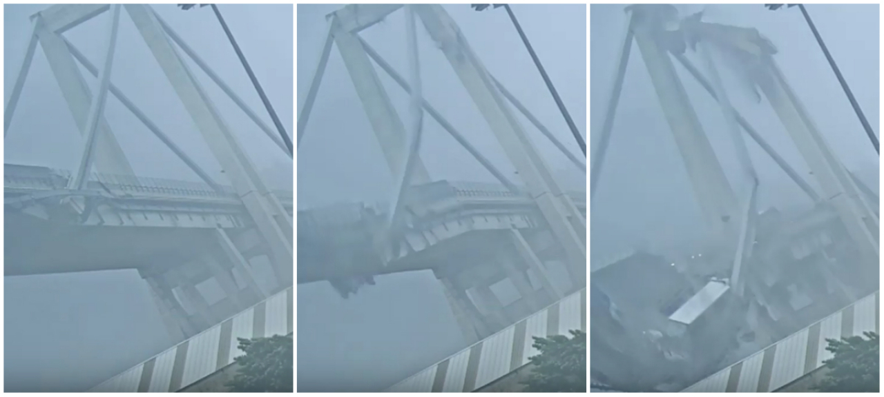 Ponte Morandi Il Crollo In Un Nuovo Video Inedito Ticinonline