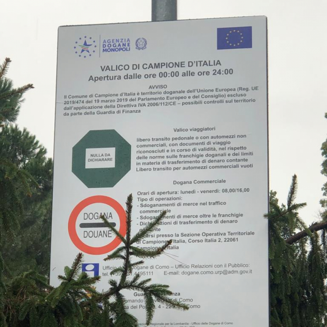 Dogana Di Campione C E L Accordo Fra Svizzera E Italia Ticinonline