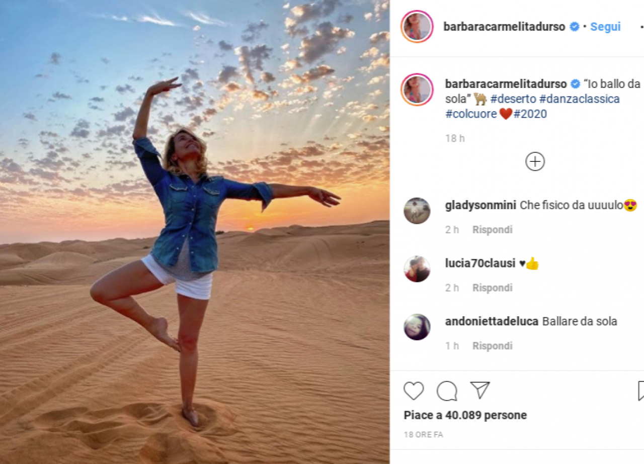 Barbara D Urso Su Instagram Io Ballo Da Sola Una Frecciatina Ticinonline