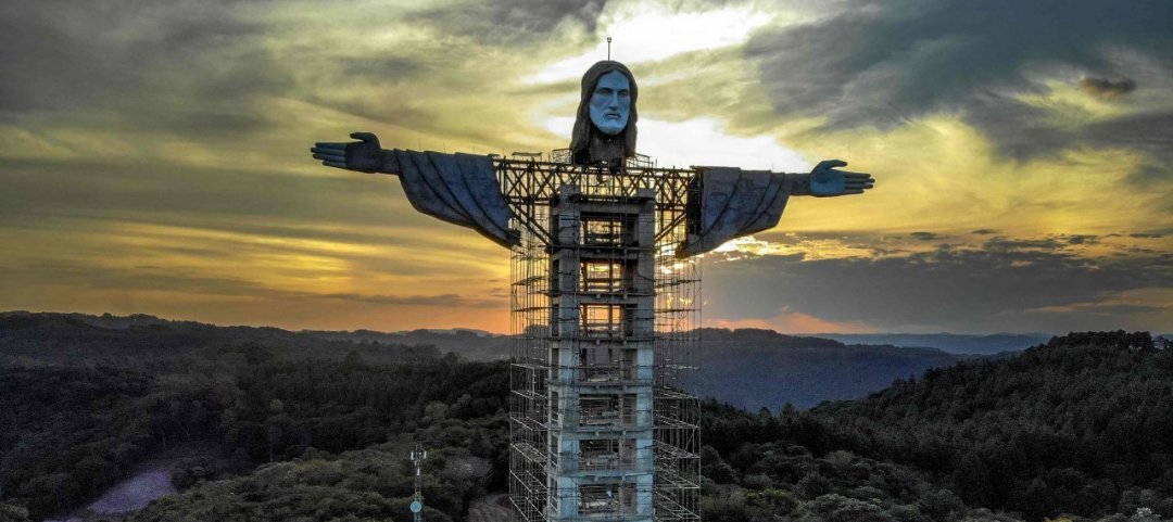 Weekino Ornamento Natalizio Doppia Faccia In Ceramica - Statua Del Cristo Redentore Di Rio De Janeiro, Souvenir Di Viaggio 7,2 Cm - copertina