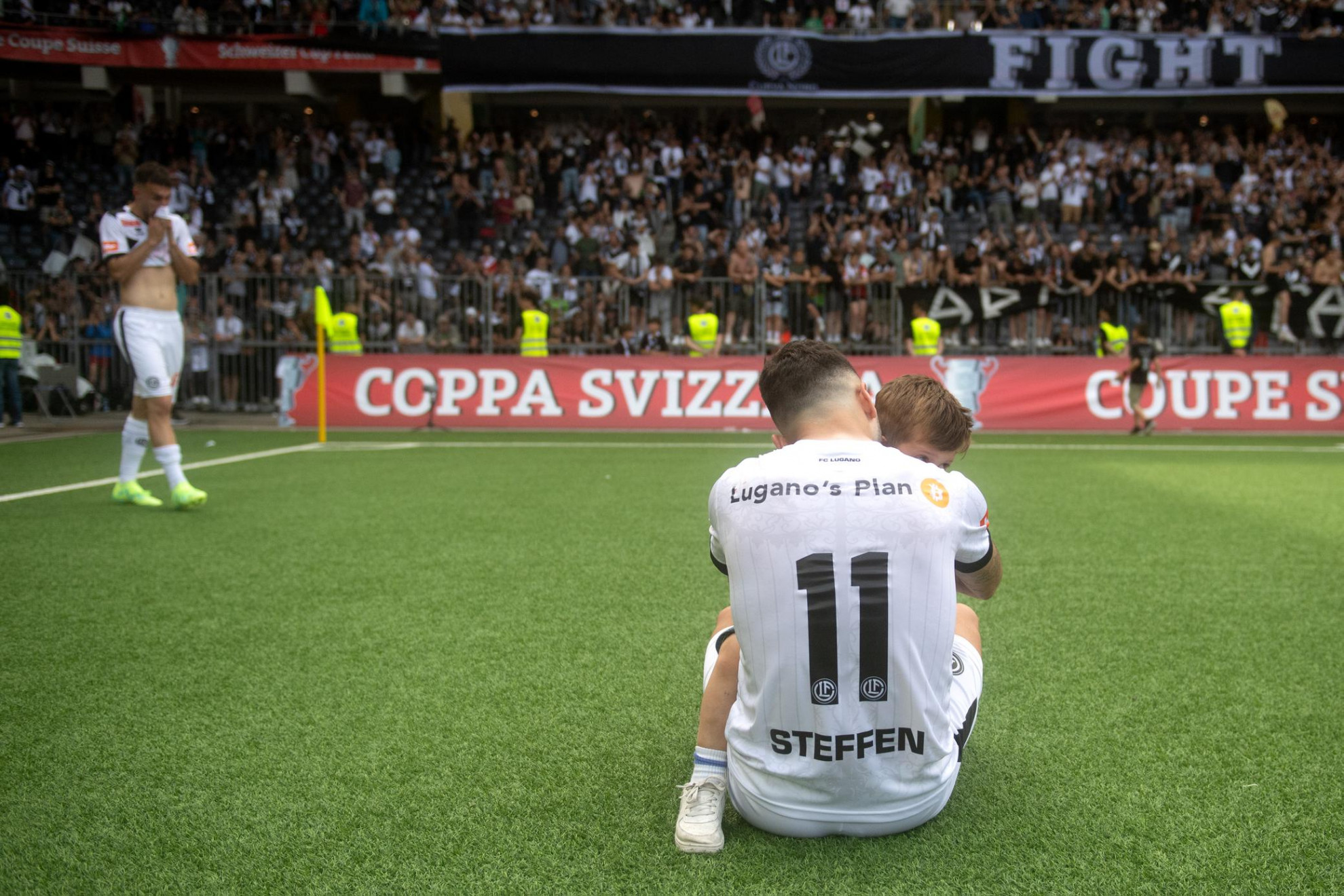 File:FC Lugano fans before the 2023 Swiss Cup Final against BSC