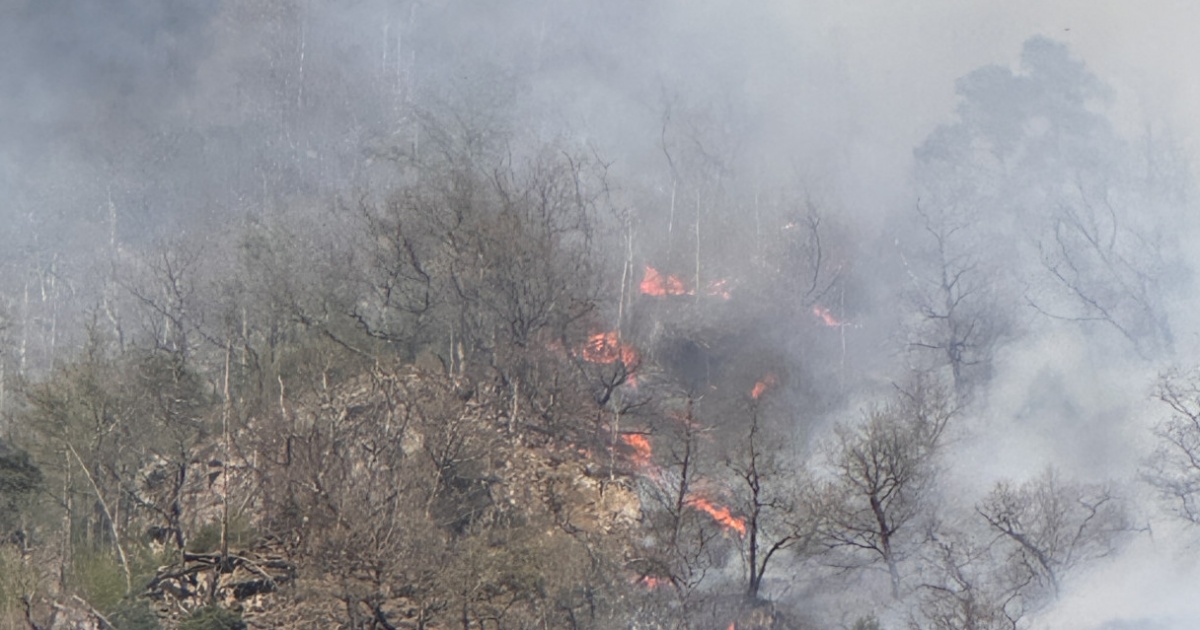 Il rogo boschivo a Brusio è sotto controllo