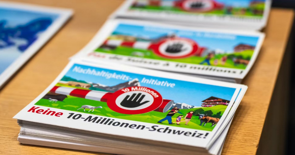 Iniziativa “No, a una Svizzera da 10 milioni”: ecco cosa prevede