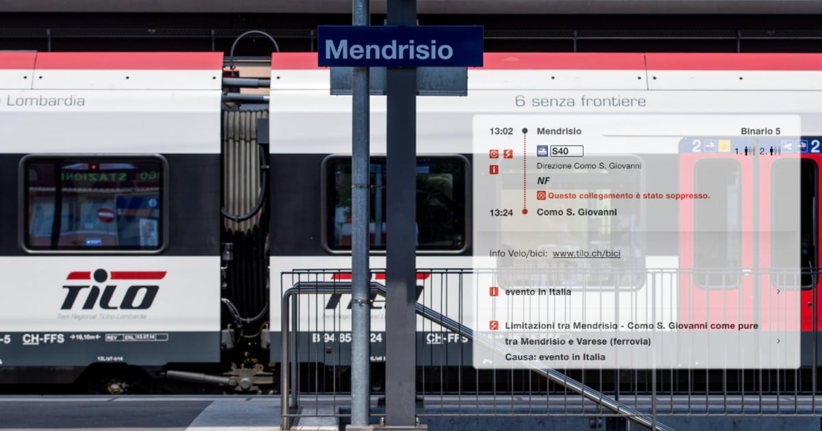 «Manca personale in Italia», la linea TILO S40 si ferma