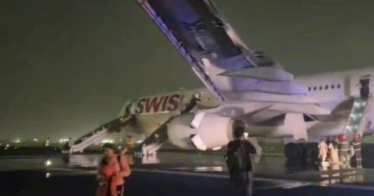 Volo Swiss sfollato d'urgenza a Delhi