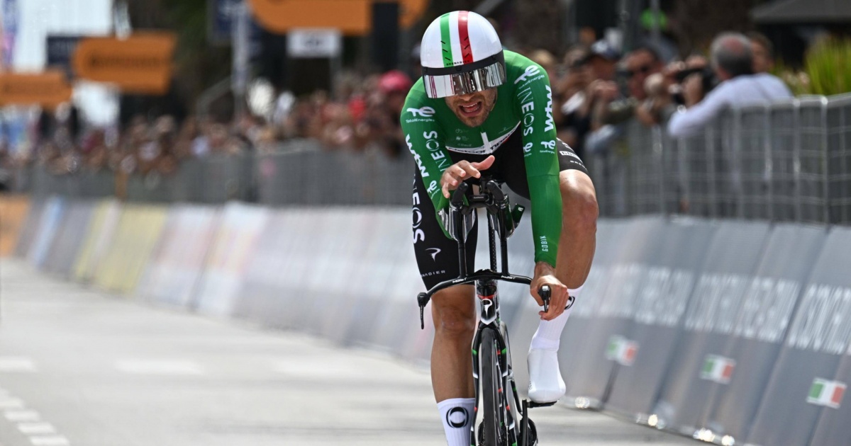 Filippo Ganna strepitoso nella cronometro