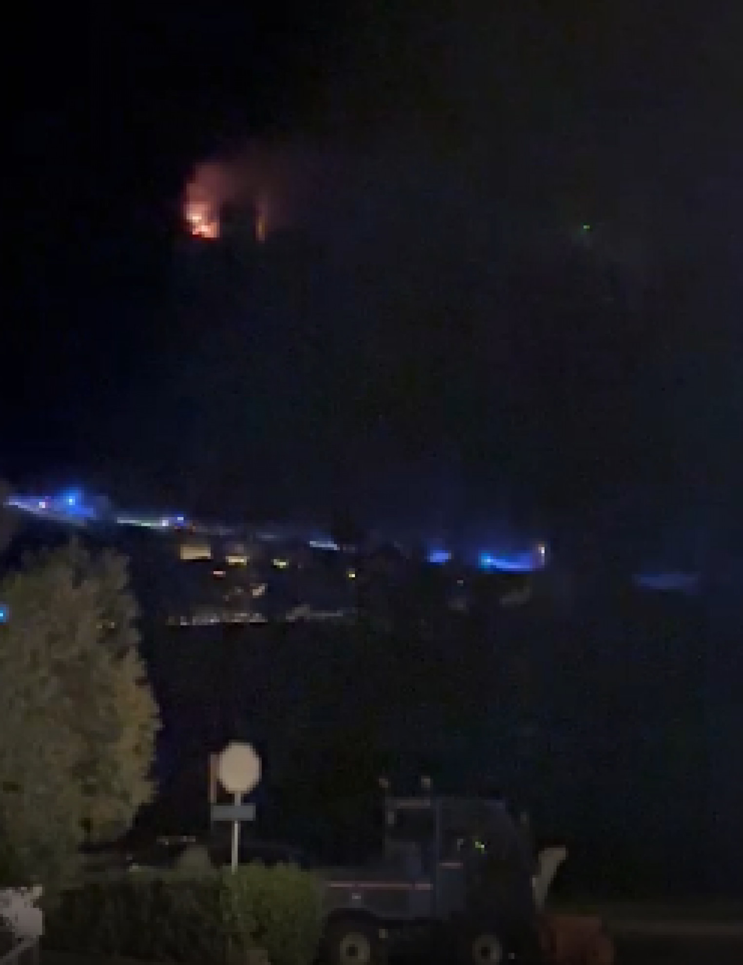Piotta, fiamme in zona ex Sanatorio