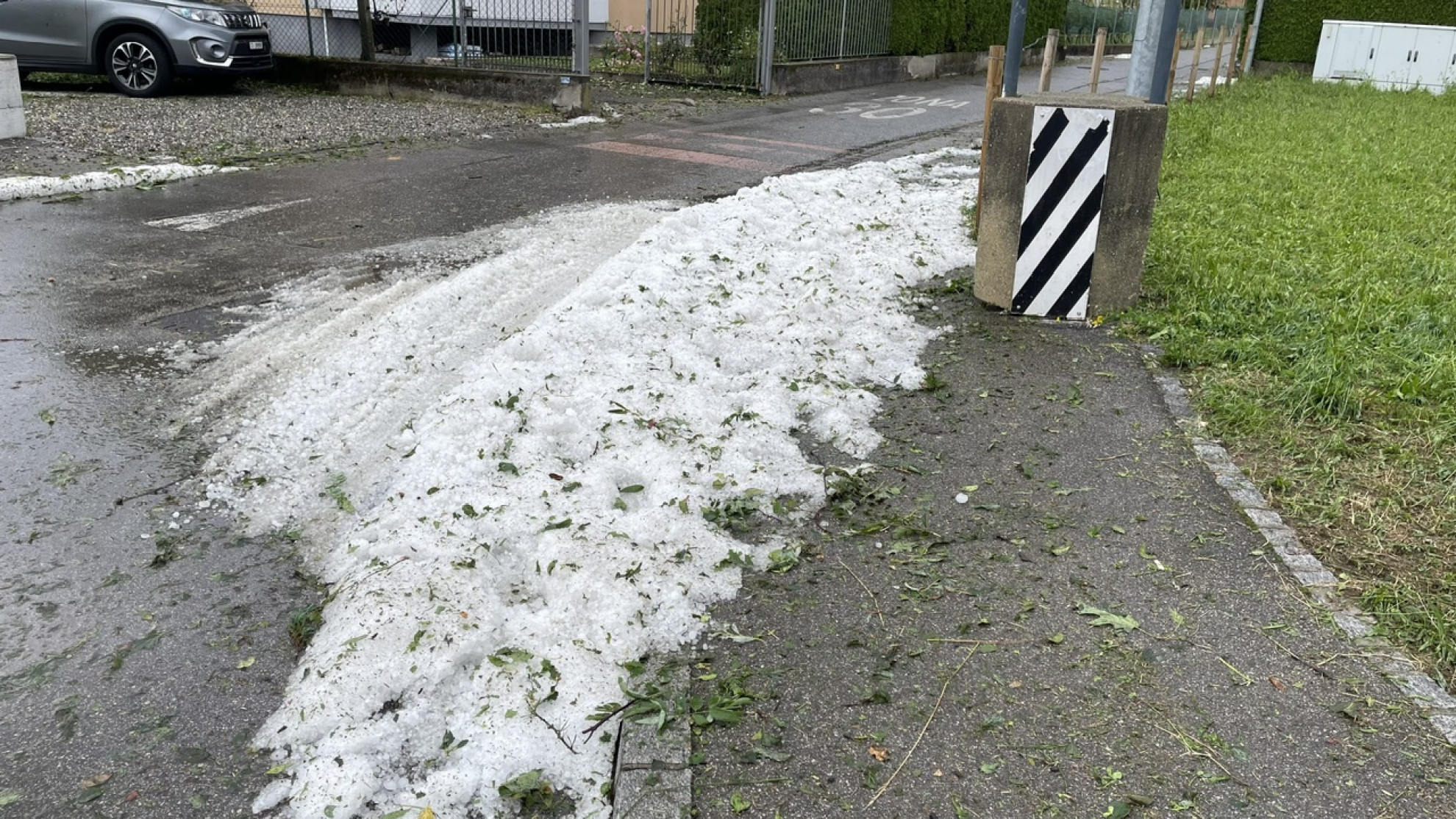 Cinque chilometri di grandinate, chicchi da 5 cent