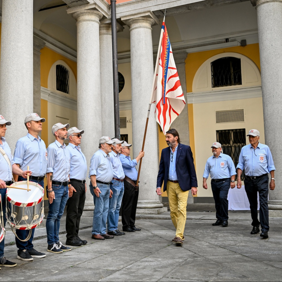 Cambio di comando per i Volontari Luganesi