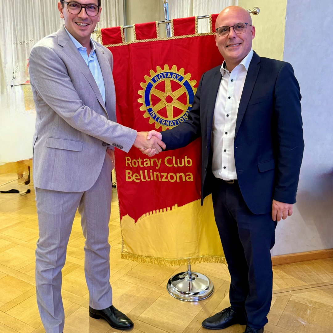 Il Rotary Club Bellinzona e Valli ha un nuovo presidente