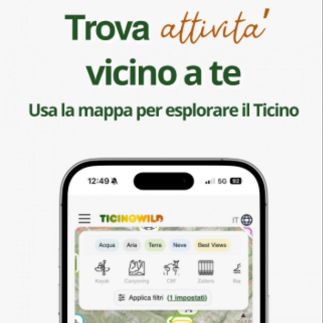 L'app per esplorare il Ticino: debutta TicinoWild