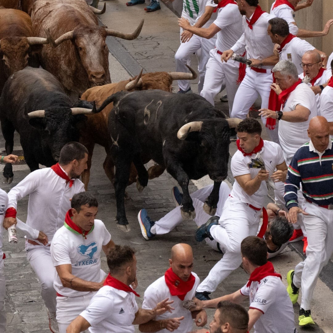 Corsa dei tori: nove feriti, ma non per le corna