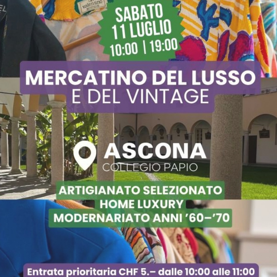 Ascona si veste di lusso: debutta il Mercatino vintage che conquista gli amanti dello stile