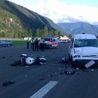 Incidente sulla pista dell'aeroporto, muore motociclista 20enne