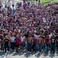I basilesi sono arrivati allo stadio