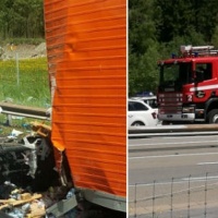 Grave incidente tra camion, ferite gravissime per un conducente