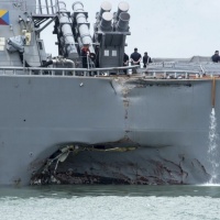 Collisione nel Pacifico, rinvenuti i corpi di alcuni dispersi