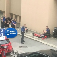 La polizia sulle tracce di Deadpool