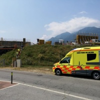 Travolti nel cantiere: gravissimi 2 operai