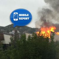In fiamme una villetta in zona Ponte di Mezzo