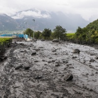 Chamoson, una terza auto è stata travolta dal fango