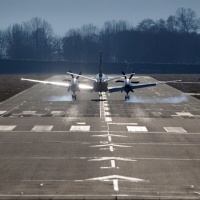 I congressisti abbandonano l’aeroporto di Lugano