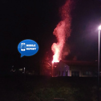 Stabile in fiamme, non aprite le finestre
