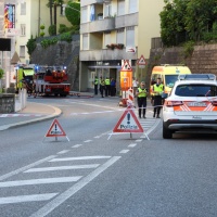 Fiamme in un condominio a Lugano