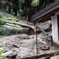 Una casa investita dal fango