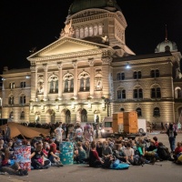 Piazza Federale è stata occupata