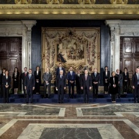 I ministri giurano: inizia l'era Draghi