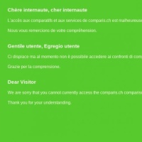 Il sito web di Comparis è stato attaccato