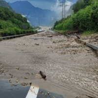 Fango e acqua bloccano l'A2 (e non solo)