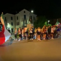 La gioia dei tifosi italiani in Ticino