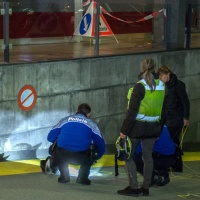Il fiduciario a terra, colpito fino alla morte