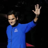 Le foto dell'ultimo ballo di Federer