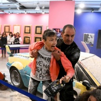 Chili di farina su un’opera d'arte di Andy Warhol