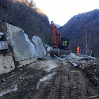 Strada della Calanca: dopo lo sgombero la messa in sicurezza