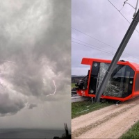 Raffiche di vento, fulmini e treni deragliati, il bilancio della tempesta Mathis