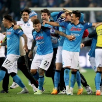 Napoli, la gioia dei giocatori: «Siamo noi, siamo noi...»