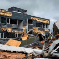 Il tornado che ha devastato una parte di Svizzera