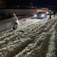 Violenta grandinata sul Locarnese