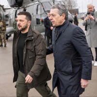 Volodymyr Zelensky è arrivato a Zurigo