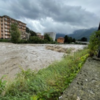 Nubifragi e temporali, Breggia in piena anche a Como